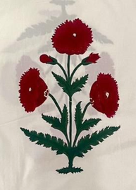 Hand Block Percale Cotton King Size Premium Bedsheet.