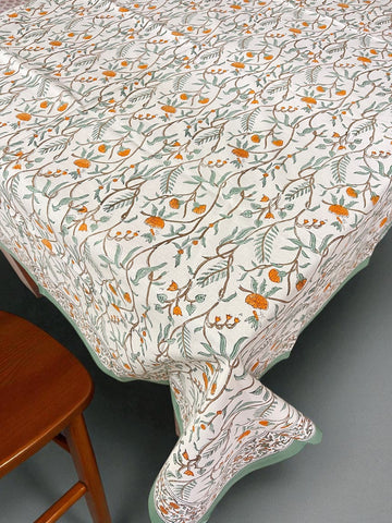 Premium Cotton Hand Blocked Table Cloth – 60x90 Inches