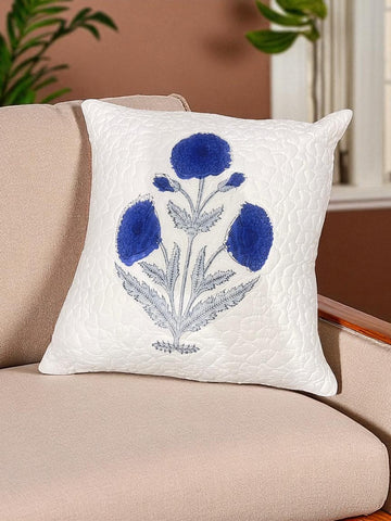 Hand Blocked Quilted Cushion Covers (Set of 2) – 16x16 Inches