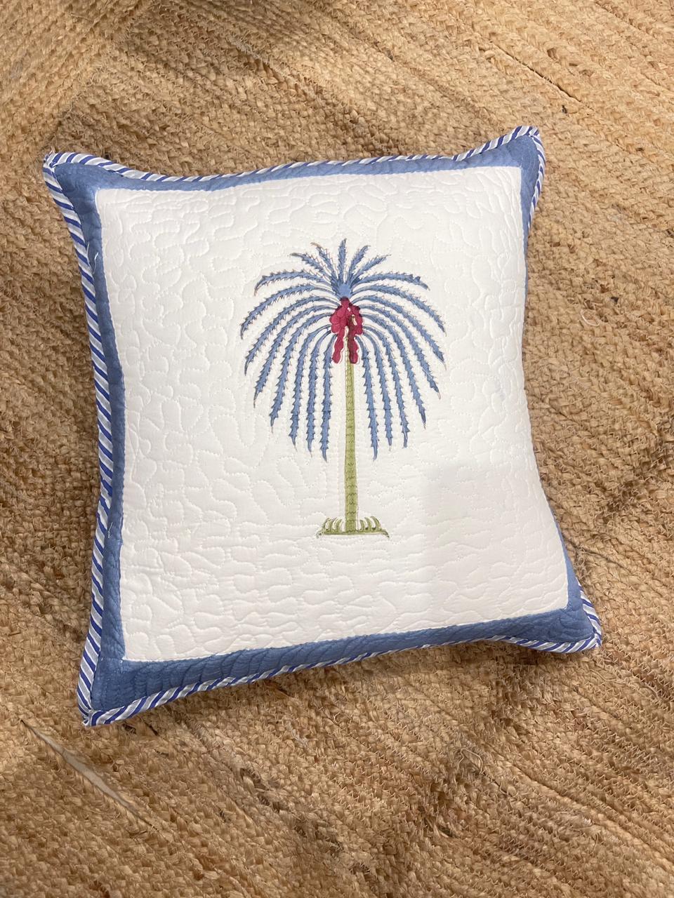 Hand Blocked Quilted Cushion Covers (Set of 2) – 16x16 Inches