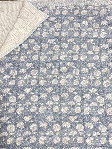Premium Hand Block reversible Jaipuri Cotton Razai (Quilts)