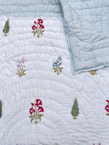 Premium Hand Block Jaipuri Cotton Razai (Quilts)