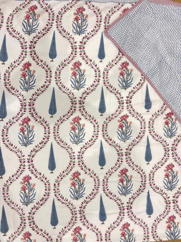 Premium Hand Block Jaipuri Cotton Razai (Quilts)