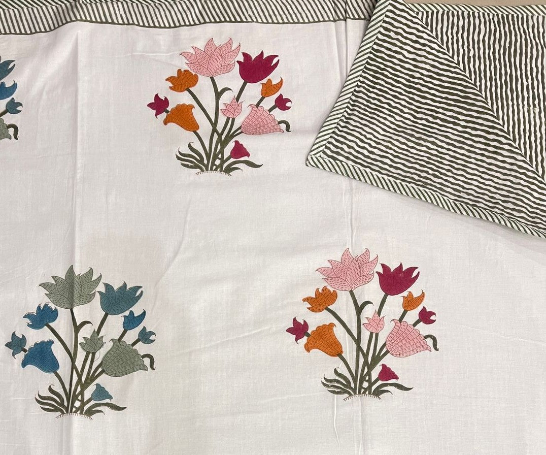 Hand Block Mul Cotton Soft AC Comforter (Dohar)