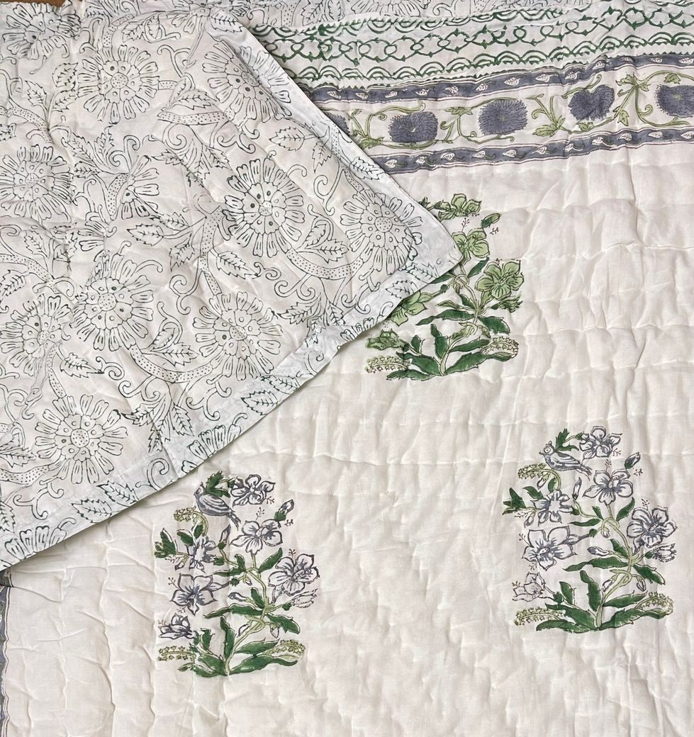 Hand Block Mul Cotton Soft AC Comforter (Dohar)
