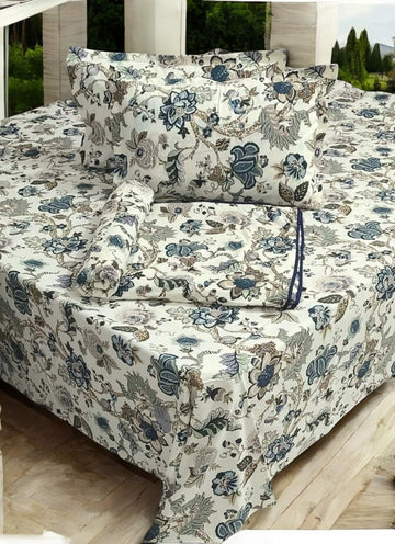 Cotton Bedsheet with Dohar Set Combo