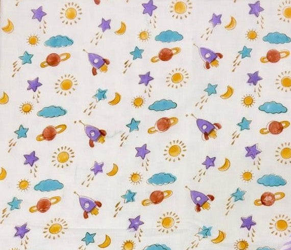 Hand Block Mul Cotton Soft AC Comforter (Kids Dohar)