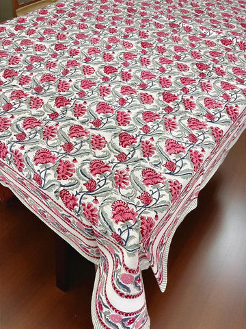 Premium Cotton Hand Blocked Table Cloth – 60x90 Inches