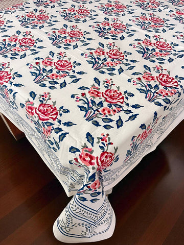 Premium Cotton Hand Blocked Table Cloth – 60x90 Inches