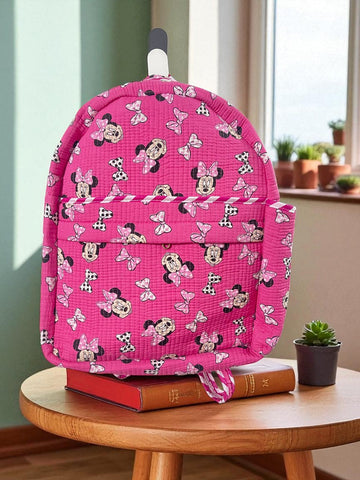 Handblock Print Quilted Cotton Backpack